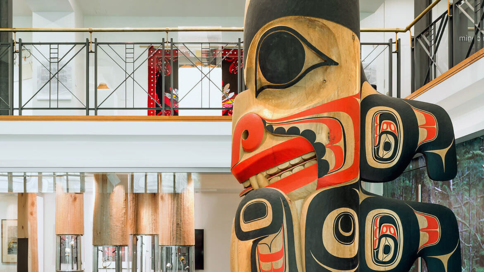 Totem pole inside Bill Reid Gallery