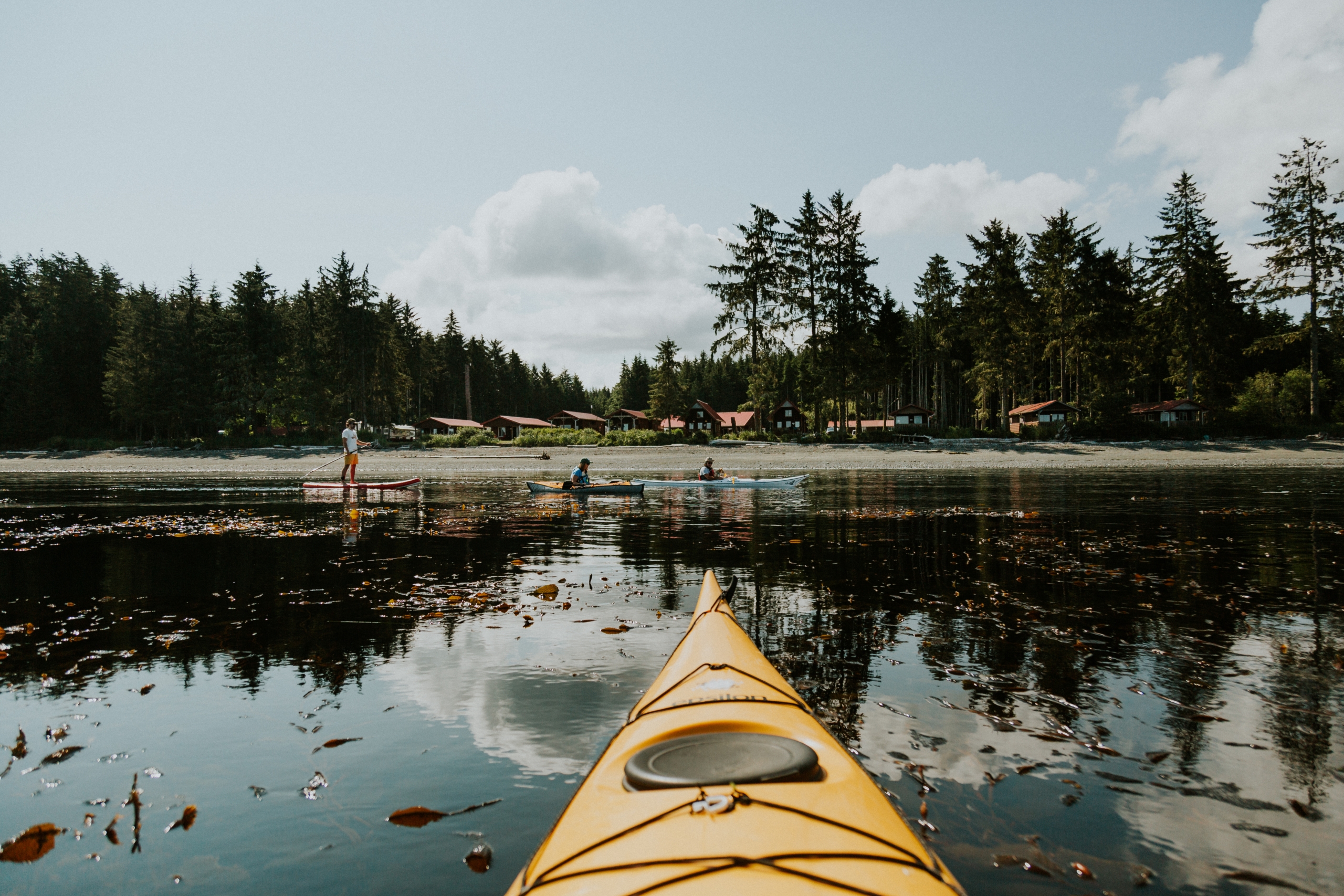 Kayak in the water