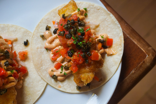 Crispy Cod Tacos at 