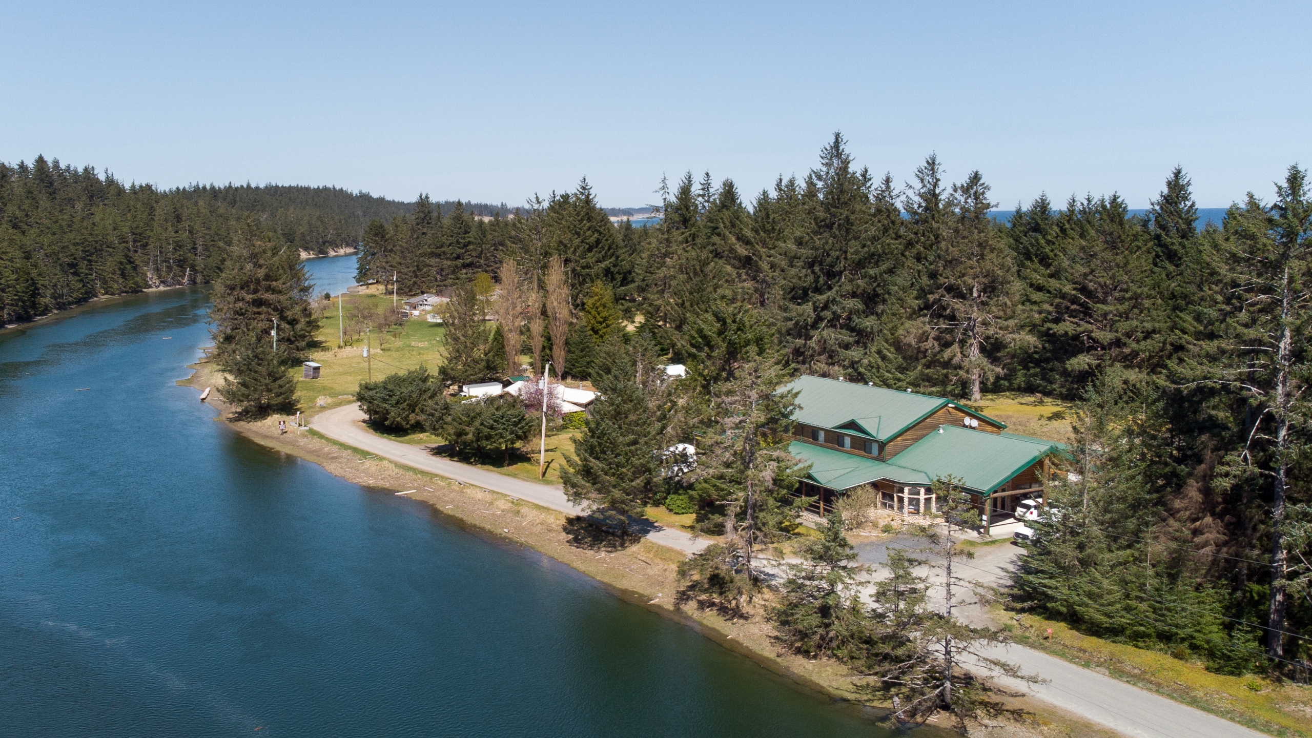 Aerial view of Haida House