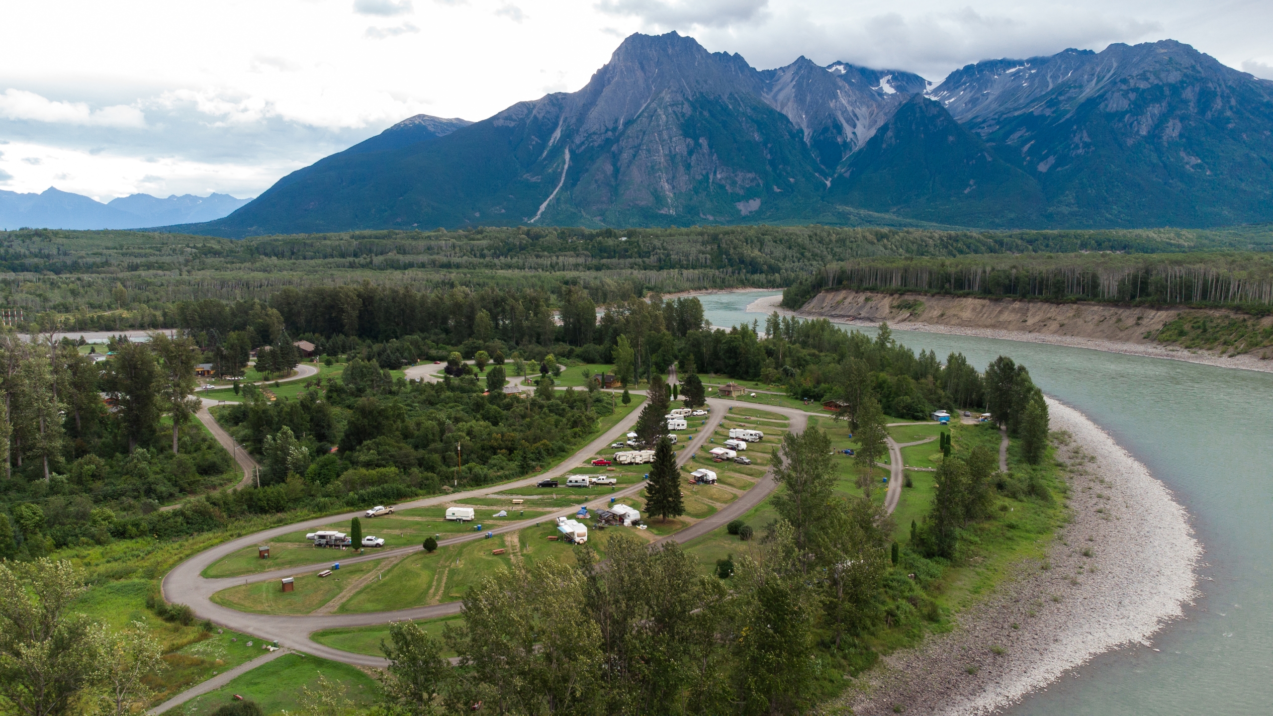 Aerial View of ‘Ksan Campground