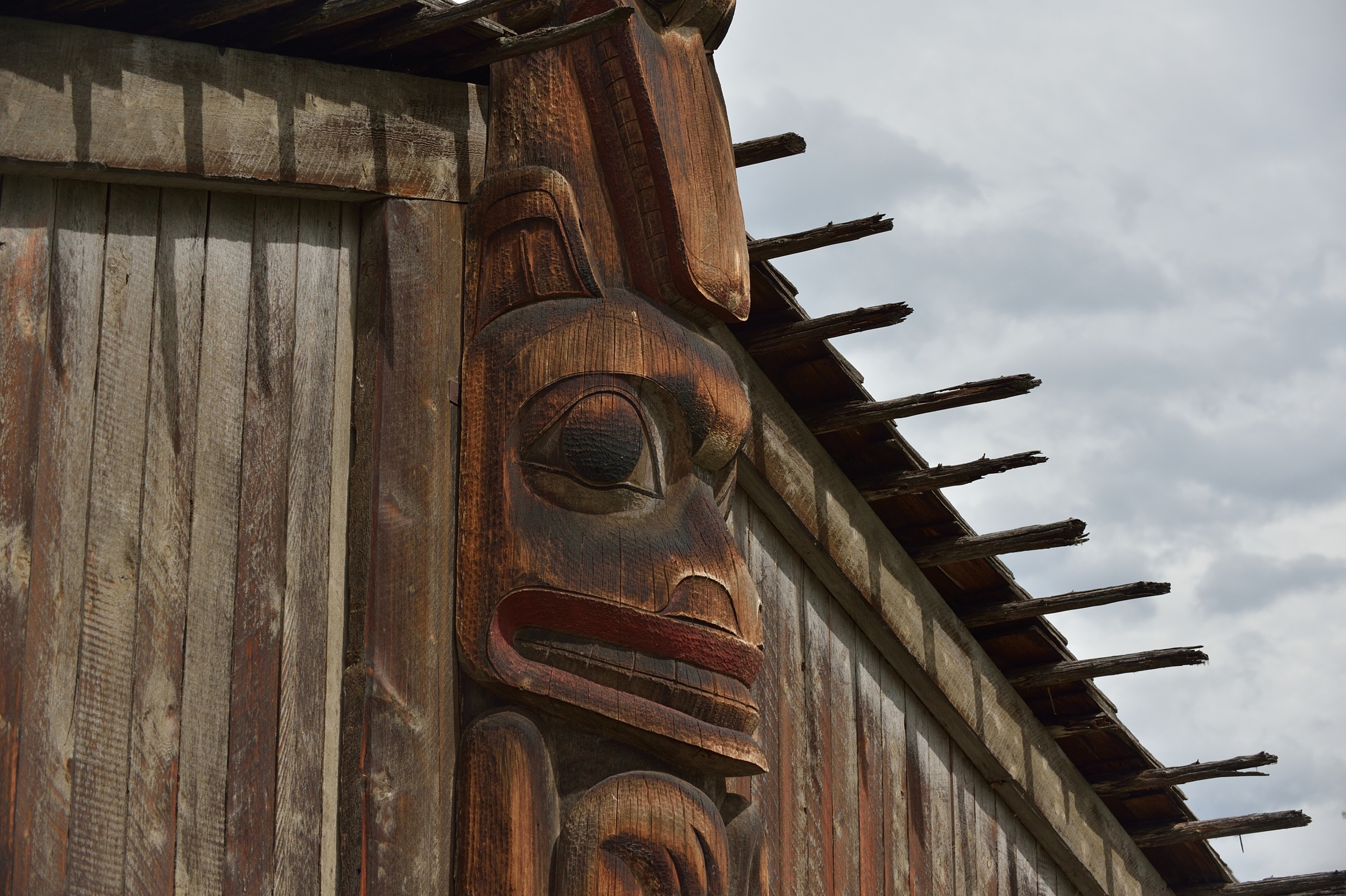 Up close Totem pole