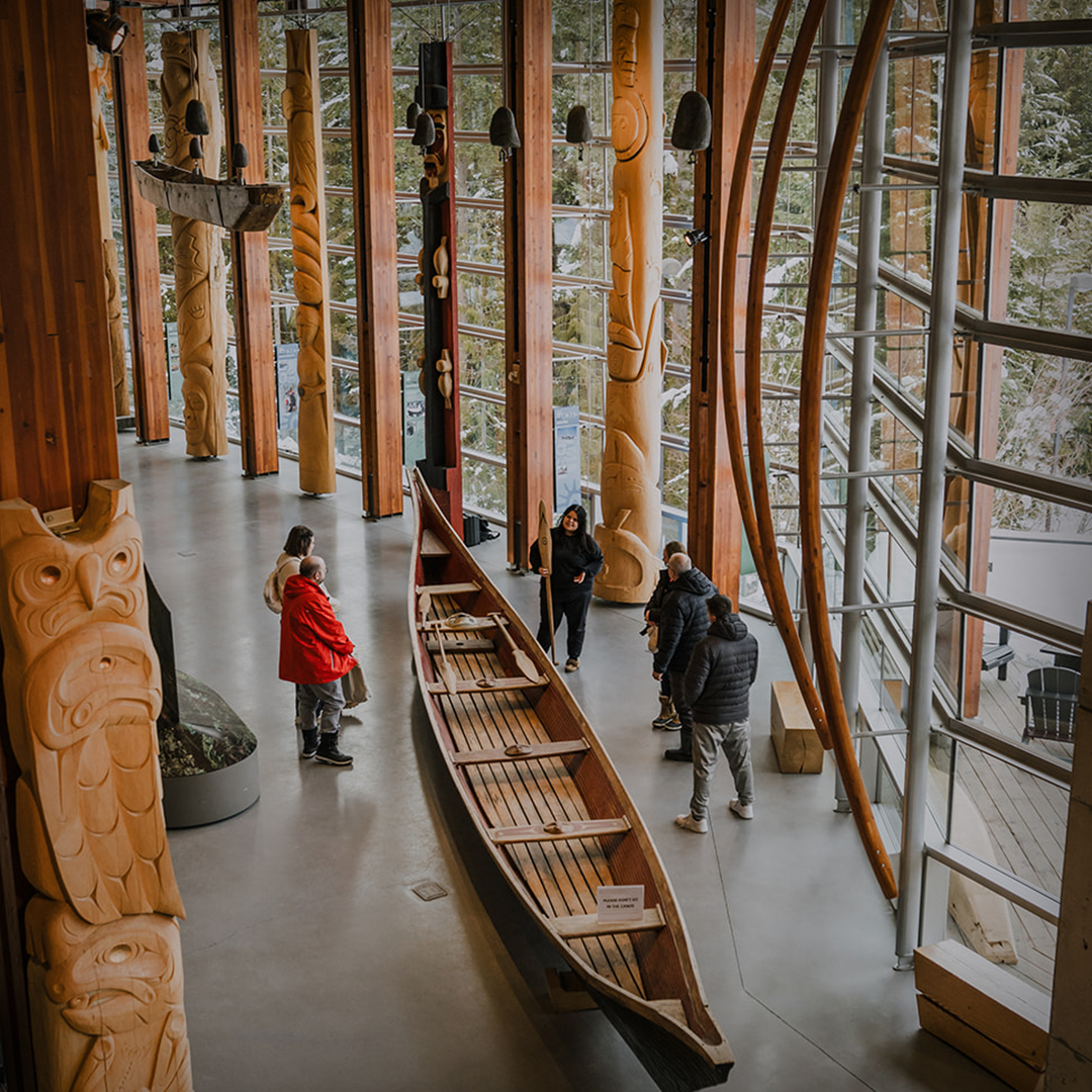 Canoe in the Squamish Lil'wat Cultural Centre