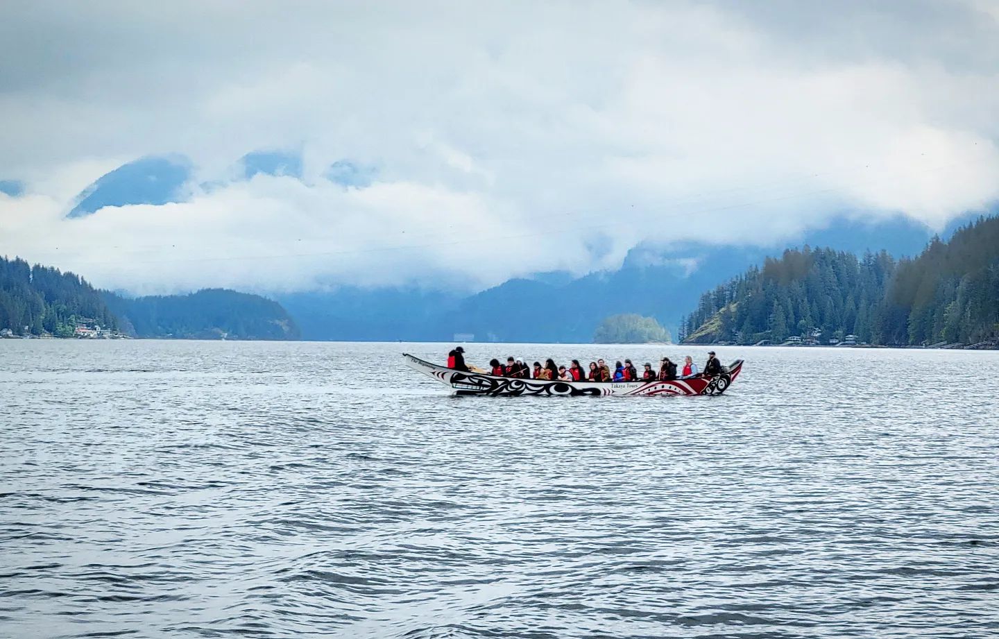 Group in Canoe at Takaya Tours