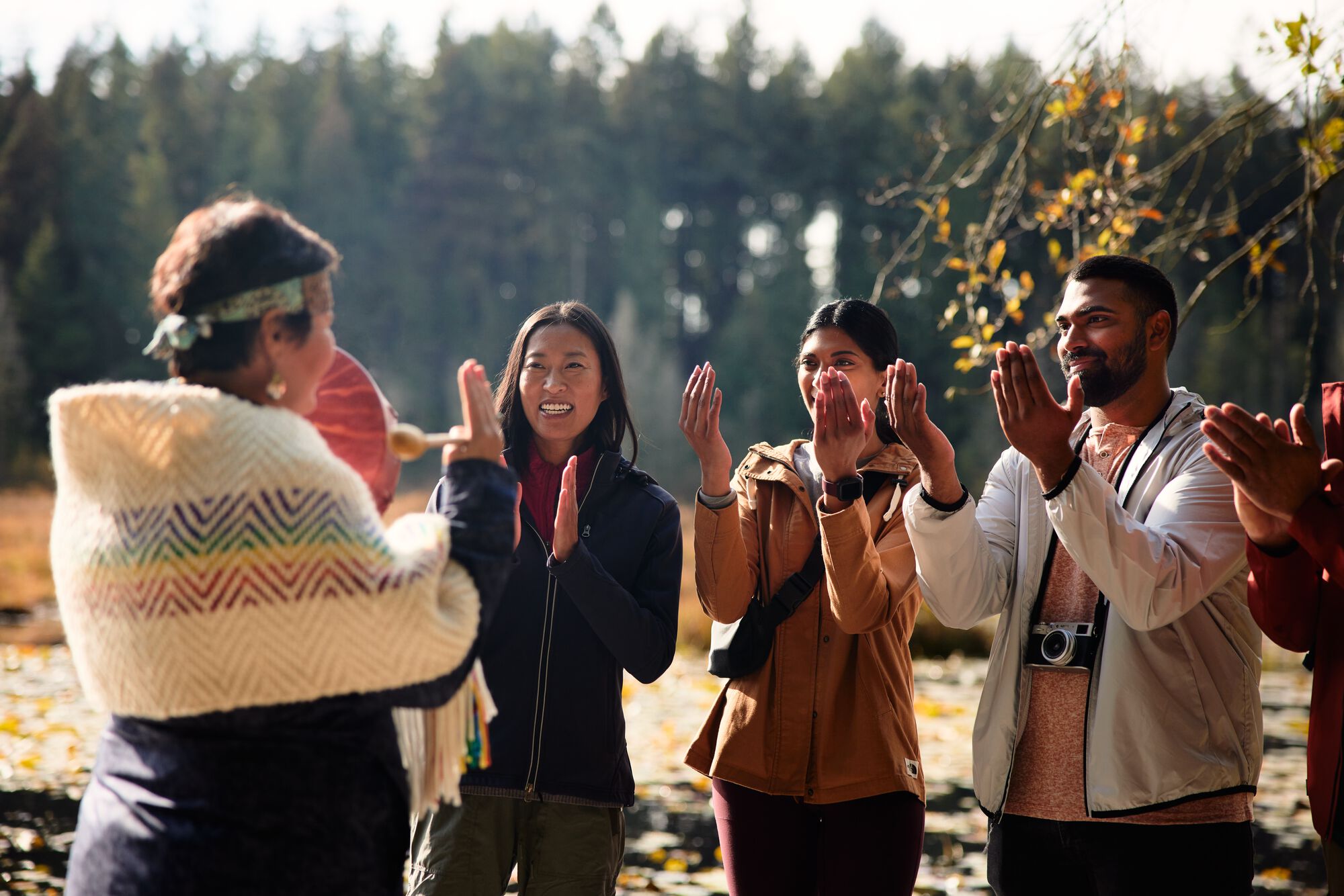 Talaysay Tours with tour group on an Indigenous-led walking tour