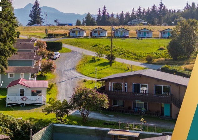 Overview of the grounds layout at The Cabins At Alert Bay