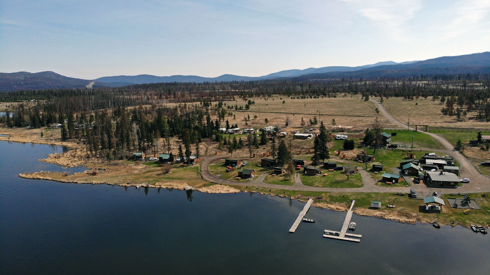 Overhead view of Tunkwa Lake Resort