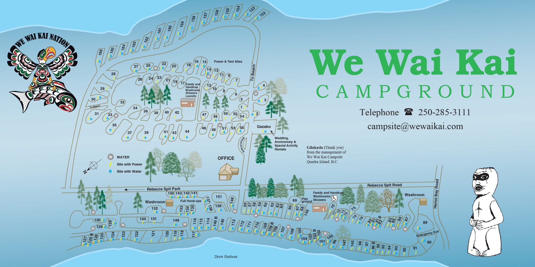 Map of We Wai Kai Campground