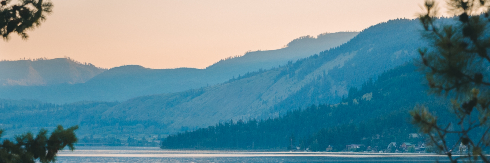 A lake between mountains in BC