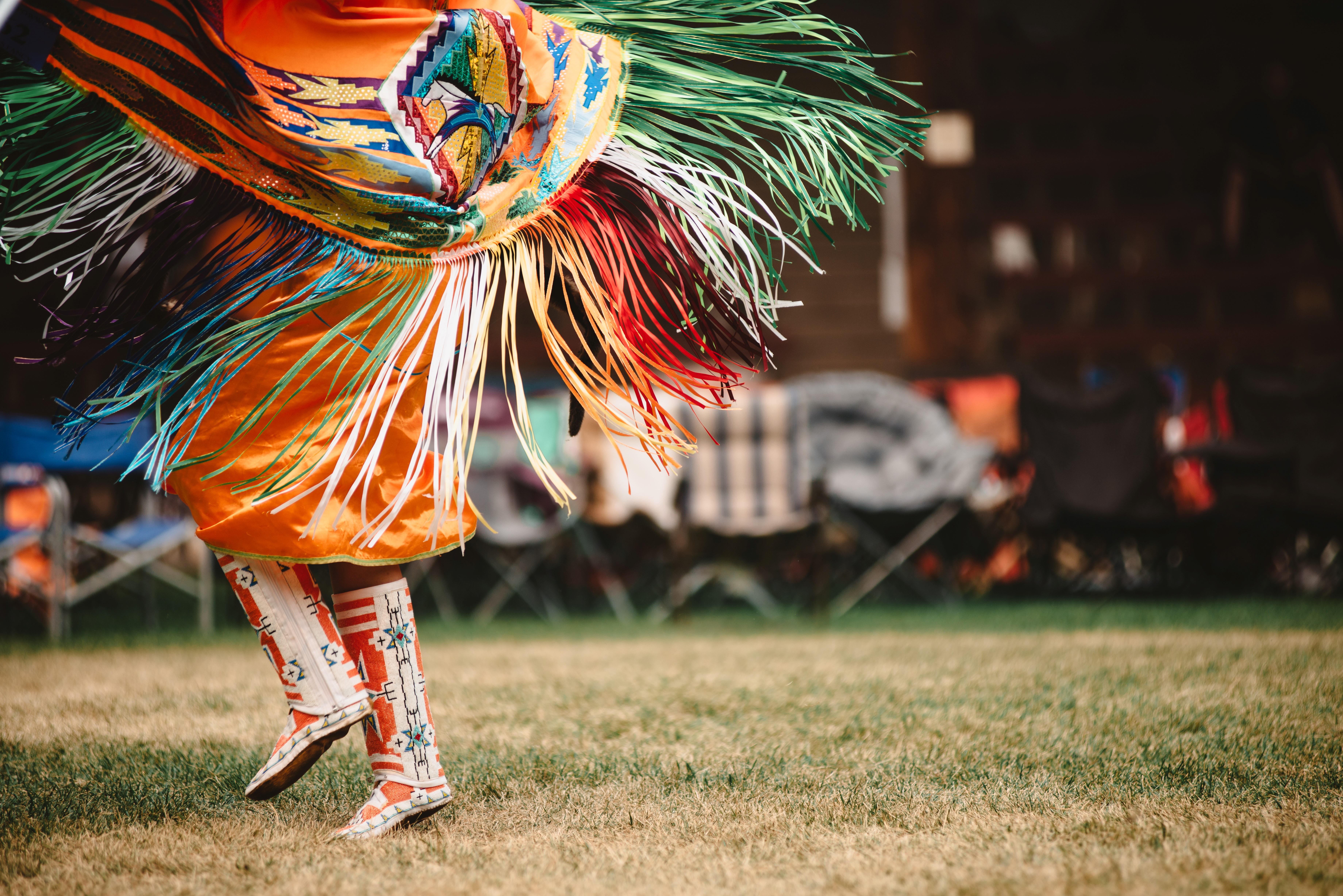 Person dancing in traditional clothing