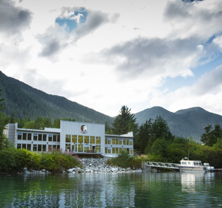 Exterior of Spirit Bear Lodge