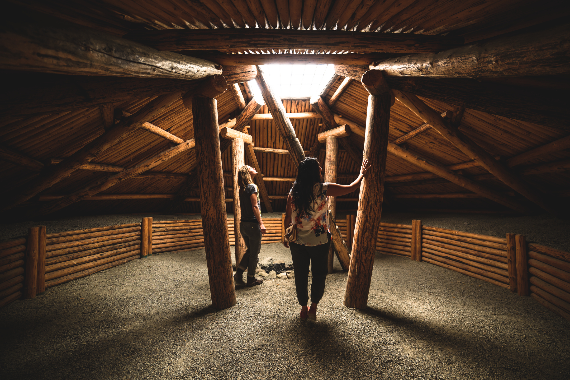 People standing inside a room